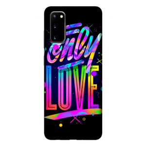 CaseCompany Only Love: Samsung Galaxy S20 Tough Case