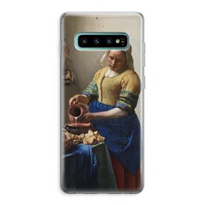 CaseCompany The Milkmaid: Samsung Galaxy S10 Plus Transparant Hoesje