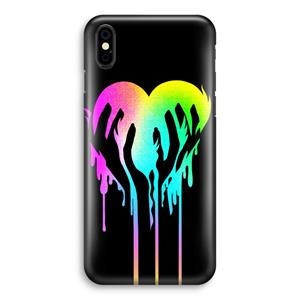 CaseCompany Hold My Heart: iPhone X Volledig Geprint Hoesje