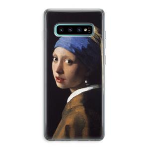 CaseCompany The Pearl Earring: Samsung Galaxy S10 Plus Transparant Hoesje