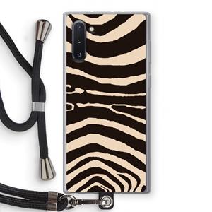 CaseCompany Arizona Zebra: Samsung Galaxy Note 10 Transparant Hoesje met koord