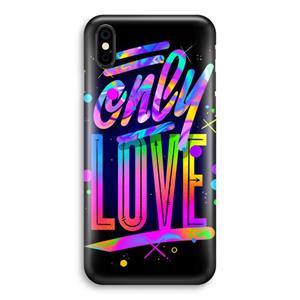 CaseCompany Only Love: iPhone X Volledig Geprint Hoesje