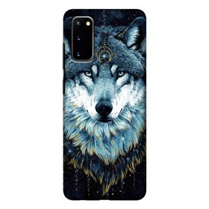 CaseCompany Darkness Wolf: Samsung Galaxy S20 Tough Case