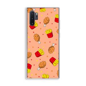CaseCompany Chicken 'n Fries: Samsung Galaxy Note 10 Plus Transparant Hoesje