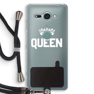 CaseCompany Queen zwart: Sony Xperia XZ2 Compact Transparant Hoesje met koord