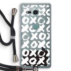 CaseCompany XOXO: Sony Xperia XZ2 Compact Transparant Hoesje met koord