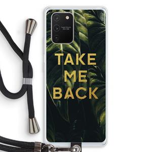 CaseCompany Take me back: Samsung Galaxy S10 Lite Transparant Hoesje met koord