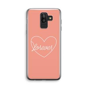CaseCompany Forever heart: Samsung Galaxy J8 (2018) Transparant Hoesje