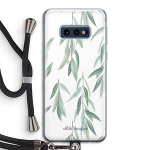 CaseCompany Branch up your life: Samsung Galaxy S10e Transparant Hoesje met koord