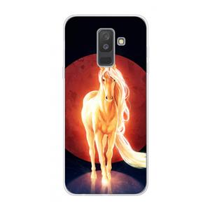 CaseCompany Last Unicorn: Samsung Galaxy A6 Plus (2018) Transparant Hoesje