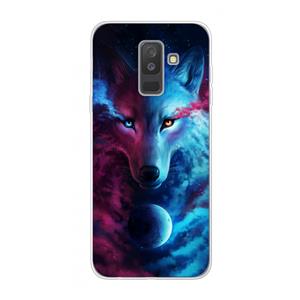 CaseCompany Where Light And Dark Meet: Samsung Galaxy A6 Plus (2018) Transparant Hoesje