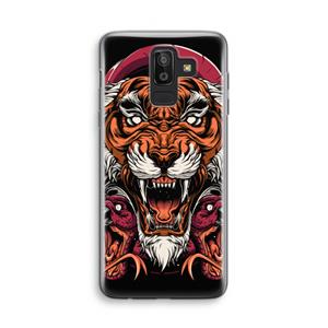CaseCompany Tiger and Rattlesnakes: Samsung Galaxy J8 (2018) Transparant Hoesje