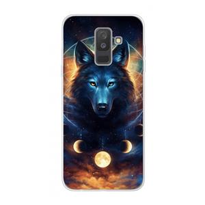 CaseCompany Wolf Dreamcatcher: Samsung Galaxy A6 Plus (2018) Transparant Hoesje