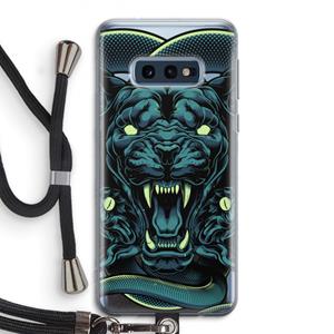 CaseCompany Cougar and Vipers: Samsung Galaxy S10e Transparant Hoesje met koord