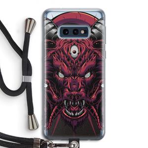 CaseCompany Hell Hound and Serpents: Samsung Galaxy S10e Transparant Hoesje met koord