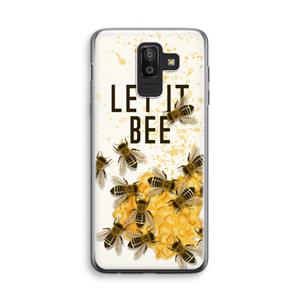 CaseCompany Let it bee: Samsung Galaxy J8 (2018) Transparant Hoesje