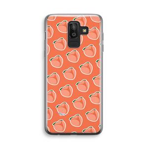 CaseCompany Just peachy: Samsung Galaxy J8 (2018) Transparant Hoesje
