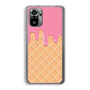 CaseCompany Ice cream: Xiaomi Redmi Note 10S Transparant Hoesje