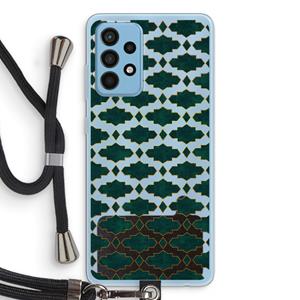 CaseCompany Moroccan tiles: Samsung Galaxy A52 Transparant Hoesje met koord