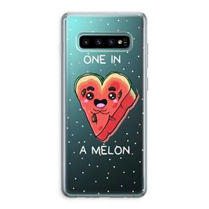 CaseCompany One In A Melon: Samsung Galaxy S10 Plus Transparant Hoesje