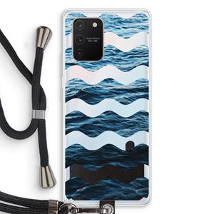 CaseCompany Oceaan: Samsung Galaxy S10 Lite Transparant Hoesje met koord