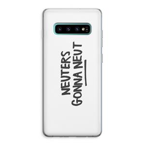 CaseCompany Neuters: Samsung Galaxy S10 Plus Transparant Hoesje