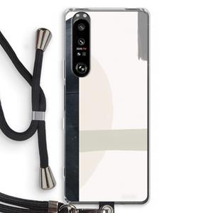 CaseCompany Baca: Sony Xperia 1 III Transparant Hoesje met koord