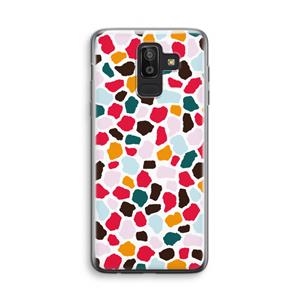 CaseCompany Colored Giraffe: Samsung Galaxy J8 (2018) Transparant Hoesje