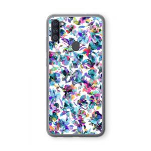 CaseCompany Hibiscus Flowers: Samsung Galaxy A11 Transparant Hoesje
