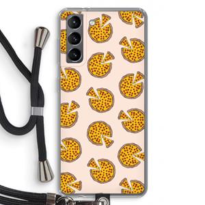 CaseCompany You Had Me At Pizza: Samsung Galaxy S21 Transparant Hoesje met koord
