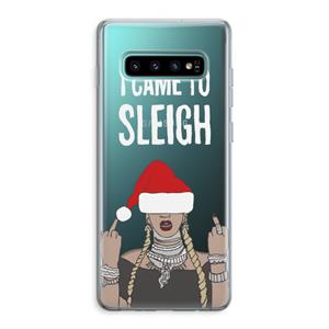 CaseCompany Came To Sleigh: Samsung Galaxy S10 Plus Transparant Hoesje