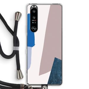 CaseCompany Lapis: Sony Xperia 1 III Transparant Hoesje met koord