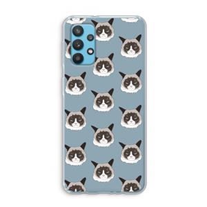 CaseCompany It's a Purrr Case: Samsung Galaxy A32 4G Transparant Hoesje