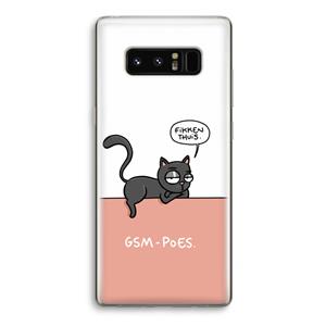 CaseCompany GSM poes: Samsung Galaxy Note 8 Transparant Hoesje