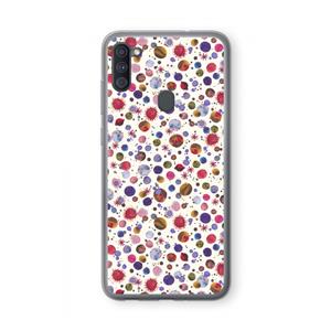 CaseCompany Planets Space: Samsung Galaxy A11 Transparant Hoesje