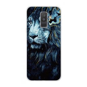 CaseCompany Darkness Lion: Samsung Galaxy A6 Plus (2018) Transparant Hoesje