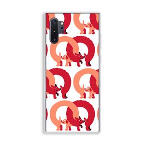 CaseCompany Dogs: Samsung Galaxy Note 10 Plus Transparant Hoesje