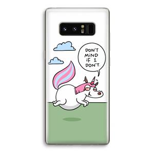 CaseCompany Unicorn: Samsung Galaxy Note 8 Transparant Hoesje