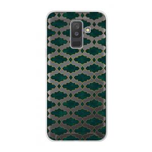CaseCompany Moroccan tiles: Samsung Galaxy A6 Plus (2018) Transparant Hoesje