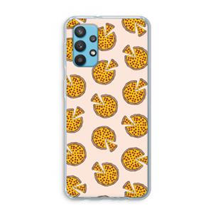 CaseCompany You Had Me At Pizza: Samsung Galaxy A32 4G Transparant Hoesje