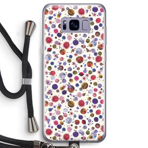 CaseCompany Planets Space: Samsung Galaxy S8 Transparant Hoesje met koord