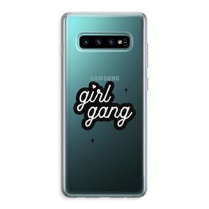 CaseCompany Girl Gang: Samsung Galaxy S10 Plus Transparant Hoesje