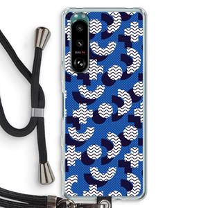 CaseCompany 8-bit N°5: Sony Xperia 5 III Transparant Hoesje met koord