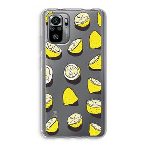 CaseCompany When Life Gives You Lemons...: Xiaomi Redmi Note 10S Transparant Hoesje