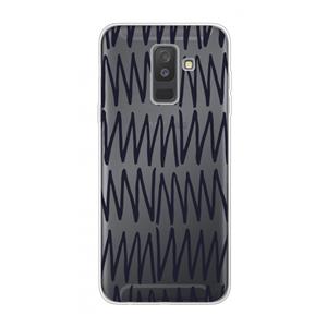 CaseCompany Marrakech Zigzag: Samsung Galaxy A6 Plus (2018) Transparant Hoesje