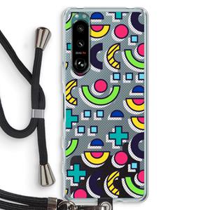 CaseCompany 8-bit N°6: Sony Xperia 5 III Transparant Hoesje met koord