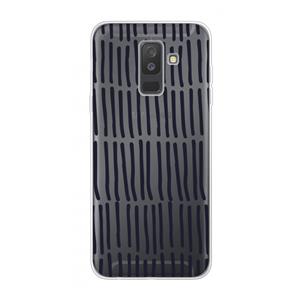 CaseCompany Moroccan stripes: Samsung Galaxy A6 Plus (2018) Transparant Hoesje
