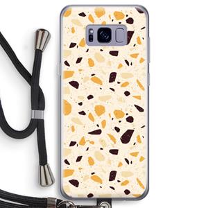 CaseCompany Terrazzo N°13: Samsung Galaxy S8 Transparant Hoesje met koord