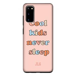 CaseCompany Cool Kids Never Sleep: Samsung Galaxy S20 Tough Case