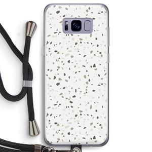 CaseCompany Terrazzo N°14: Samsung Galaxy S8 Transparant Hoesje met koord